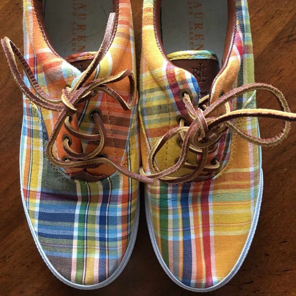 Lauren Ralph Lauren Veeta Canvas Madras Sneakers